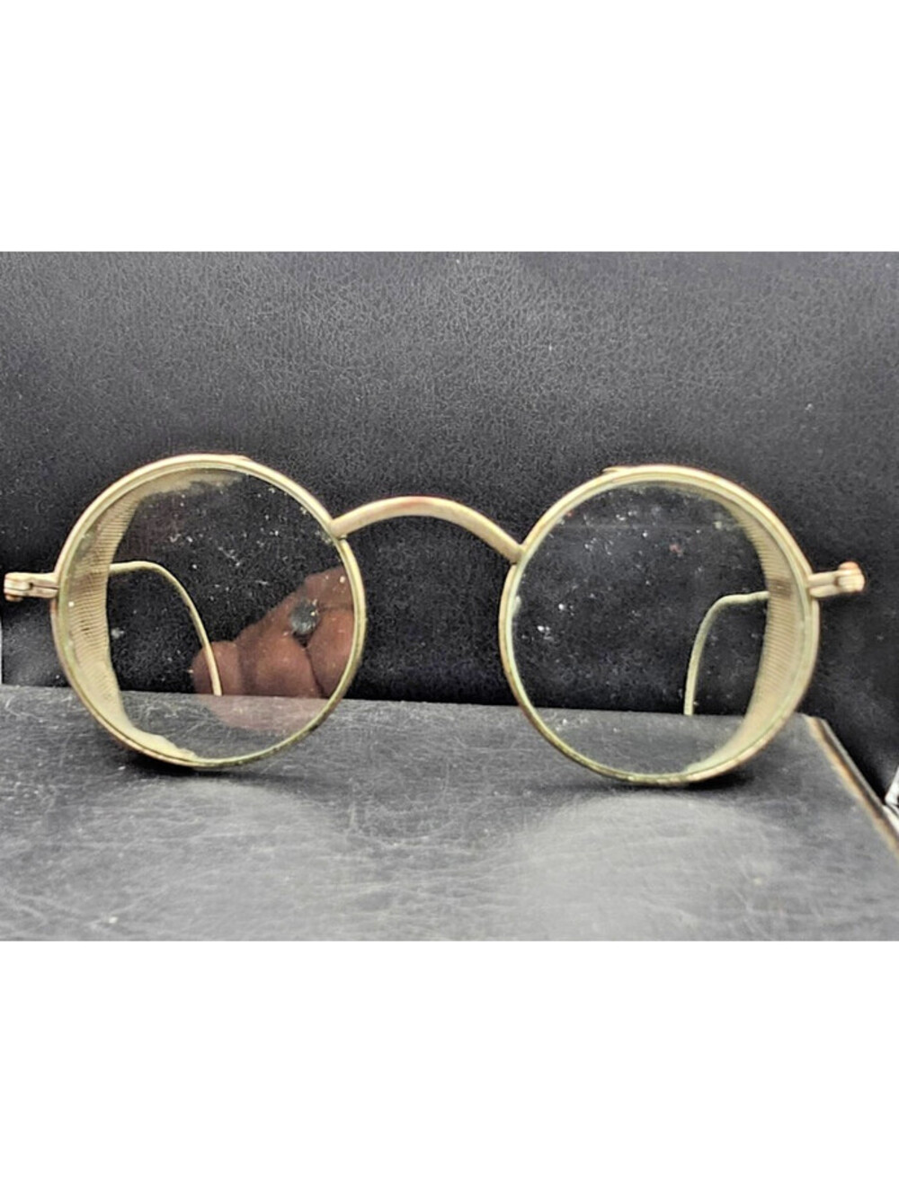 WILLSON VTG Safety Goggles Wire Mesh Side Shields Steampunk Industrial Costume